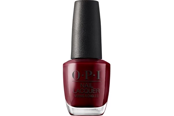 O.P.I Nail Lacquer Got the Blues for Red (Dark red) 15 ml Long-Lasting, Glossy Nail Polish Fast Drying, Chip Resistant