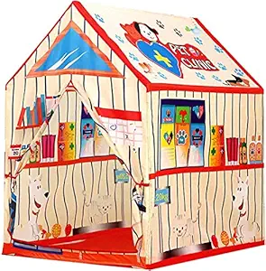 Piscium Jumbo Size Extremely Light Weight , Water Proof Kids Play Tent House for 10 Year Old Girls and Boys (Pet Clinic Tent)