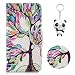 Produktbild Motorola Moto G5S / G6 Hülle Baum des Lebens PU Leder Magnetverschluss Ständer Flip Brieftasche Schutzhülle Handyhülle Mit Kartenfach Für Motorola Moto G5S / G6 Mit einem Geschenk