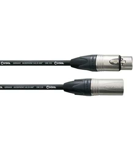 CORDIAL Cables XLR Microphone Cable 1 m Microphone Cables Select CORDIAL Cables XLR Microphone Cable 1 m Microphone Cables Select