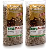 Best:Pellets Holzpellets Heizpellets Weichholz Wood Pellet Öko Energie Heizung Kessel Sackware 6mm 15kg x 2 Sack 30kg