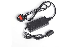 Shentian Power Supply Cigarette Lighter Socket AC to DC Adapter 100V-240V to 12V 6A Car Power Charger Converter(12V/6A,72W)