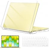 NovStrap Apple MacBook Neo 13 İn&ccedil; A18 &Ccedil;ip A3404 ile Uyumlu Parlak Kılıf Seti + Şeffaf Klavye Koruyucu +Nano Ekran Koruyucu Fi