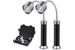 Disdarkday Grill Licht, Magnetische Grilllampe BBQ Licht Set Outdoor Grill Lichter Grillzubehör Arbeitslampe, Batteriebetrieben, 360° Drehwinkel 2 Pack