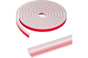 Symyda Barriera Doccia Ferma Acqua,Separazione Umida e Asciutta Barriera Doccia, Autoadesiva Bordo Per Top Cucina,Adatta per Angoli, Lavello,Cucina, Bagno Striscia di Ritenzione (250CM, Trasparente)