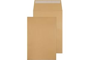 Q-Connect Envelope Gusset 324x229x25mm Peel and Seal 120gsm Manilla (Pack of 100) KF3527,brown