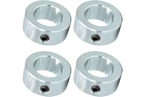 TONAUP Bagues de Réglage, 4 Pièces Butée de Profondeur Colliers 20mm Butée de Profondeur de Perçage Pour Diable, Roue de Diable