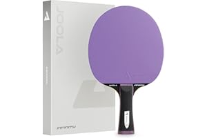 JOOLA White Infinity Carbon - Racchetta da ping pong con carbonio 3K, gomma MICRON+ e VIBRO CONTROL