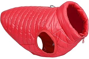 PETCUTE Manteau pour Chien Imperméable,Manteau d'hiver pour Chien avec Trou de Harnais,Réfléchissante Vêtement pour l'hiver pour Petits Chien Animal de Compagnie,Chiot Vêtements Coat