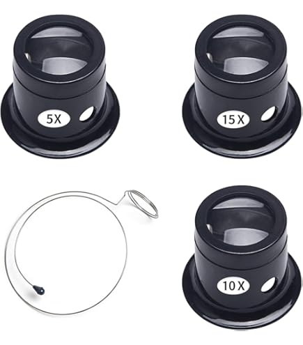 Outil Bijoutier Horloger Loupe Bijoutier 10x Pliable Avec Étui - Parfaite Pour Lecture, Bijoux, Timbres Et Observation Loupe Grossissement 10x