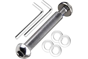 OTFAITP Boulon d'essieu Avant et arrière M8 8 mm x 28 mm-86 mm en Acier Carbone de qualité 8.8 pour Trottinette Freestyle, Adolescent/Adulte, capacité de 800 kg