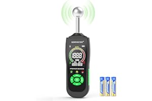 Misuratore di Umidità Mur RDINSCOS Igrometro Professionale con LCD a Colori e Allarme Acustico Rivelatore di Umidità Senza Ago 20-40mm per Legni,Parete,Legno,Gesso,Muri
