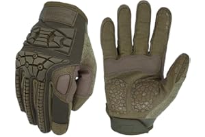 Seibertron T.T.F.I.G 2.0 Men's Tactical Military Gloves Flexible Rubber Knuckle Protective for Combat Hunting Hiking Airsoft Paintball Motorcycle Motorbike Riding Outdoor Gloves