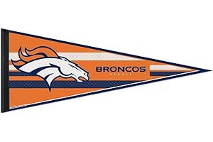 WinCraft NFL Denver Broncos WCR63765313 Fanion classique cardé, 30,5 x 76,2 cm