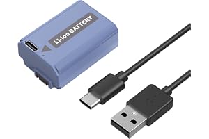 SMALLRIG Battery 1030mAh USB-C Replacement Battery för Sony NP-FW50, 2.25H Full Charged Battery för Sony A7, A7S, A7R, A6400