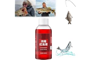 AFGQIANG Red 40 Fishing Liquid - 2024 New Red Ink Fishing, 100ml Red Worm Scent Fish Attractants for Baits, Strong Fish Attractant High Concentrated Red Worm Liquid, Fish Lures Bait Attractant Enhancer. (1Pcs)