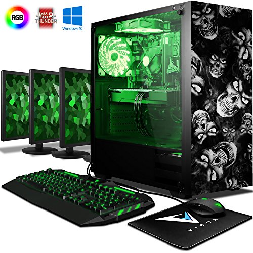 VIBOX Pyro GLR7TX-318 Gaming PC Ordenador de sobremesa con Cup  n de Juego  Win 10  3X Triple 22  HD Monitor  4 0GHz Threadripper 8-Core  GeForce GTX 1080 Ti  32GB DDR4 RAM  1TB HDD-SSD  VIBOX Pyro GLR7TX-318 Gaming PC Ordenador de sobremesa con Cup  n de Juego  Win 10  3X Triple 22  HD Monitor  4 0GHz Threadripper 8-Core  GeForce GTX 1080 Ti  32GB DDR4 RAM  1TB HDD-SSD