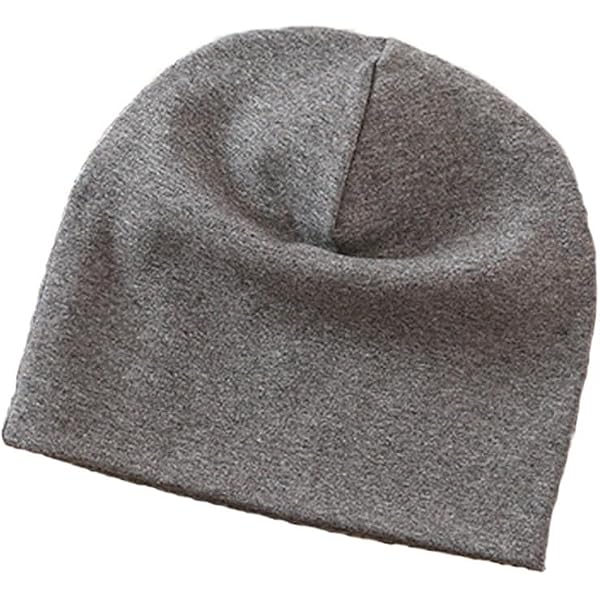 Bonnet Tricoté Uni Gris Pour Enfants 3-15 Ans – Bonnet Chapeau Bébé Et Ado, Taille Réglable 52-56 Cm, Style Classique Et Chaud