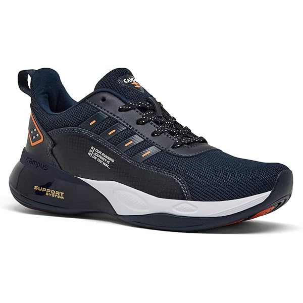 Buy Campus Men's Rodeo-2 BLU/ORG Running Shoes - 8UK/India CG-237