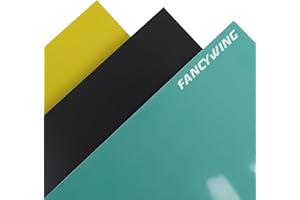 FANCYWING G10 Fiberglass Sheet, 335X300X4.0MM Glass Fiber Composite Laminate Board, Epoxy Resin Panel for DIY Models, RC, 3D Printing, Electrical Insulation 4.0mm Thickness Yellow