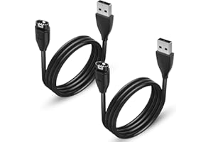 TGESERWE Charger Cable for Garmin Smartwatch Forerunner 55 255 265 935 945 955 965, Fenix 8 6 6S 6X Pro 7 7S 7X 5 5S 5X, Approach S10 S40 S60,Vivoactive 3 4 4S, Vivomove 3 3S, Vivosport, Instinct (2 Pack)
