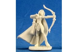 Pechetruite 1 x ALISTRILEE Archer Elf - Reaper Bones Miniatura per Gioco di Ruolo Guerra - 77205