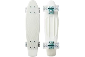 PENNY AUSTRALIA Penny Cruiser Star Shine Skateboard, Unisex Adult, White (Glow in the Dark), 22 Inch
