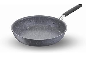 Lagostina Tempra Mineral nieprzywierająca patelnia ze stali i aluminium z powłoką mineralną+ Ø 30 cm, silikonowy uchwyt, efekt kamienia, nadaje się do wszystkich źródeł ciepła