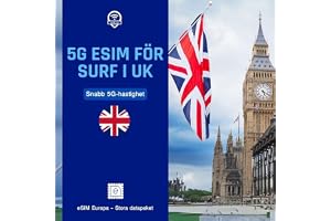 Wifi.se eSIM England Rese-eSIM Europa & Storbritannien | Digitalt eSIM, täcker 9 europeiska länder, inget data ingår, aktivera via Mina Sidor, / , förbetalt