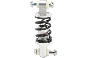 TISSTING Amortiguador Trasero de Bicicleta 100mm 300 Lbs 8mm Agujero Universal Amortiguación de Bicicleta de Montaña Suspensión Amortiguador de Resorte para MTB, Bicicletas Eléctricas, Motocicletas, ATV