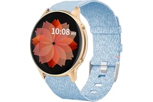 Blueshaweu Onetuo Armband Kompatibel für TUYOMA Smartwatch 1.28", Nylon Strick Replacement Uhrenarmband für TUYOMA LW36 Smartwatch