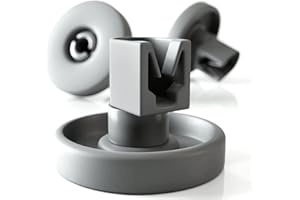 Plemont Set de 8 ruedas para lavavajillas Plemont, Universal para todos los lavavajillas comunes. Piezas de repuesto de las ruedas de la cesta inferior. 1 año de devolución de dinero.