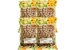 Veenas Soya Chunks | 200G | Medium | High Protein | Vegan | High Fibre | Gmo Free | Healthy |Suitable For Vegetairans | Indian Origin | Each 200G | Pack Of 4