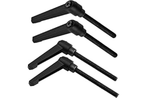 Nivofu 4Pz Maniglia di Serraggio Regolabile, Leva di Serraggio M8, Maniglia a Leva di Serraggio in Metallo, Maschio Filettato Leva di Bloccaggio, Maniglia di Fissaggio, Accessori per Macchinari (70mm)