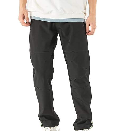Pantaloni Casual Esterni Caldi Pantaloni Invernali Uomo LHHMZ - Softshell Con Fodera In Pile Per Escursionismo E Sci Pantaloni Impermeabili Uomo - 8