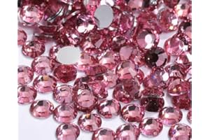 Yixinly SS16 - Lot de 5000 strass ronds - 4 mm - Pour ongles, décoration, vêtements, coques de téléphone portable, chaussures, sacs - Rose