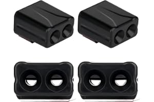 SAVITA 4pcs Sifflets de Cerf, Sifflet à Ultrason Sifflet à Ultrasons Anti Gibier Sifflet Ultra Puissant Sifflet Ultrason Voiture pour Véhicules Motos (Noir)