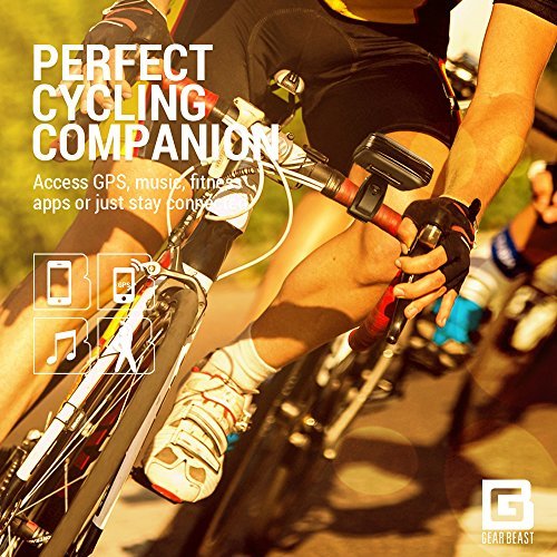 Gear Beast Waterproof Case Bike Phone Mount Mobile Cell Phone Holder for iPhone X 8 Plus 7 Plus 6 Plus 6s Plus Galaxy S8 S8 Plus S7 Edge Note 8 5 with ID Card Key Holder for Bike Motorcycle Stroller