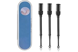 Bobihoney 3 Piezas Cortapelos de Nariz, Cortapelos de Nariz Manual, Recortador de Pelo Nasal Giratorio de 360 Grados, Para Dormitorio, Casa, Viajes De Negocios