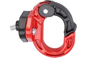 EVTSCAN Scooter de griffe avant, crochet de sac de casque de bagage de suspension de griffe avant de moto alliage d'acier en aluminium 12kg portant la charge pour le scooter électrique(rouge + noir)