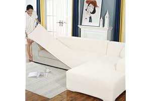 BOLUXIU Sofabezug, Eck Stretch Sofabezug Stretch Sofabezug für 1/2/3/4 Sitzer（L-förmiges Ecksofa erfordert Zwei…