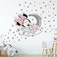 SchwartsCount Minnie Mouse Large Wall Decals for Kids Baby Bedroom Nursery, Disney & Bunny Sticker Removeable Vinyl Cartoon Peel and Stick