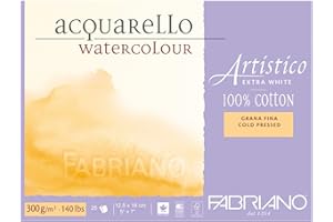 HONSELL Fabriano AEW BL 4CO 25F GF Watercolour Paper - 12.5 x 18 cm Extra White