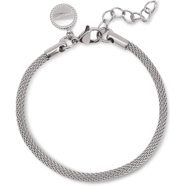 Pulsera Dorada Mujer Pulsera De Acero Bañado En Oro 18Kt Estilo