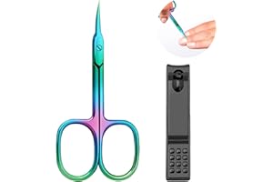 LILELIG Nagelhautschere Hautschere Nagelhautschere Extra Fein Cuticle Cutter Cuticle Scissors Edelstahl-Gürtel Zum Entfernen Abgestorbener Haut Und Zum Schneiden Von Titan, 1 Kleiner Nagelknipser