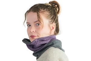 CHARM Womens Headband Neck Gaiter - Mens 100% Organic Cotton Hair Wrap Ear Warmer Circle Tube Scarf