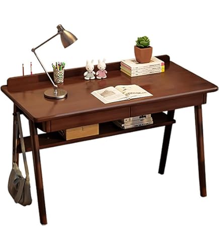 IDIMEX Desk Lana with 5 Drawers, White - Solid Wood Country-Style Desk Classic Design Desk with Shell Handles IDIMEX Desk Lana with 5 Drawers, White - Solid Wood Country-Style Desk Classic Design Desk with Shell Handles