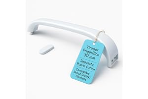 RECAMBIOS DREYMA Tirador Frigorifico 317 mm Codigo 369542 369547 Tapa Blanca Universal Para Puerta Compatible con Bosch Balay Siemens Montaje Sencillo Resistente Repuesto Profesional