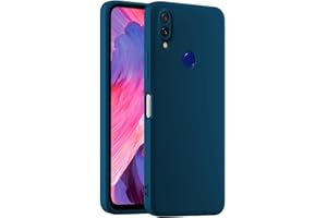 HULLIN Funda de Silicona Colorida para Teléfono, Adecuada para Redmi 7 (6.26") - Azul Zafiro