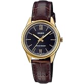 Casio Women's LTP-V005GL-1B2UDF Standard Wristwatch, Coffee, Standard